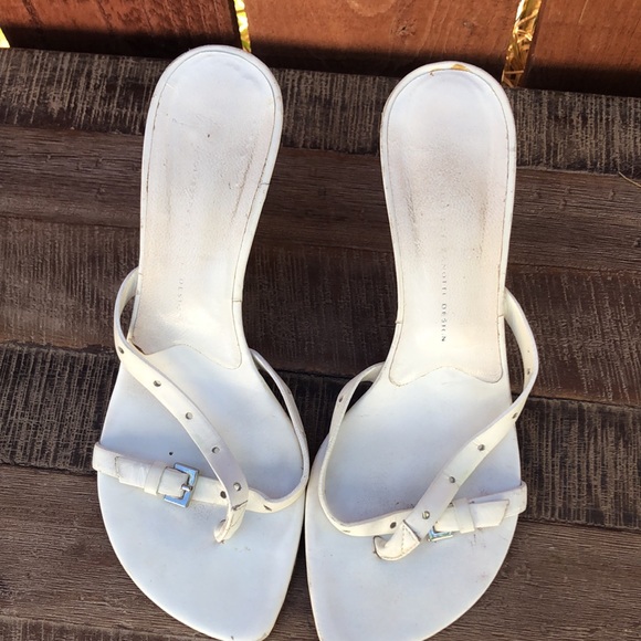 Giuseppe Zanotti Design white sandal heels size 7.5 - Picture 8 of 9